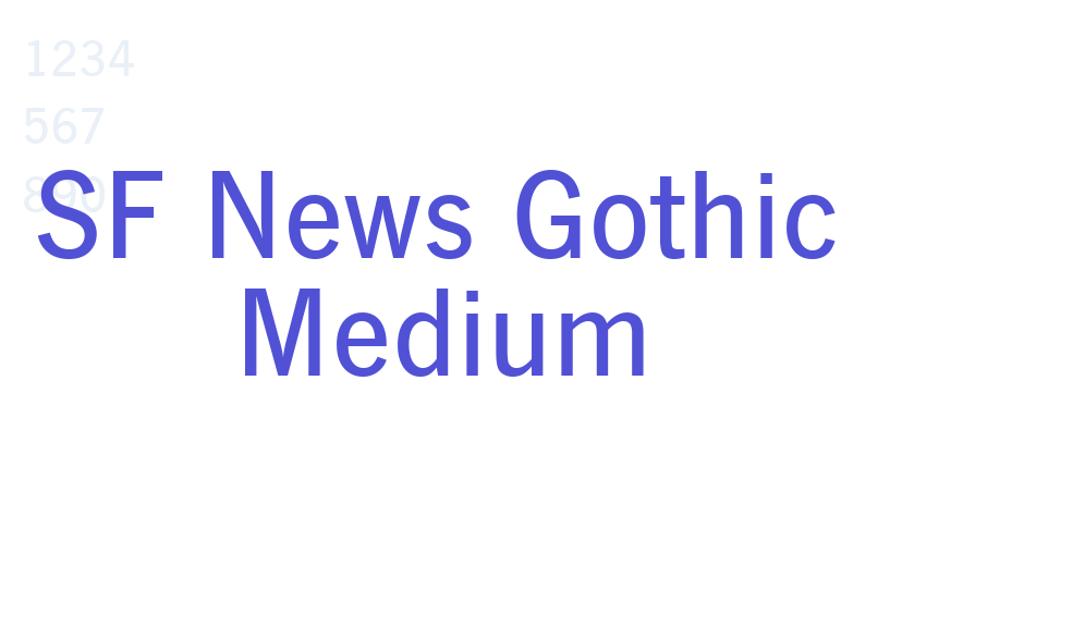 SF News Gothic Medium-font-download