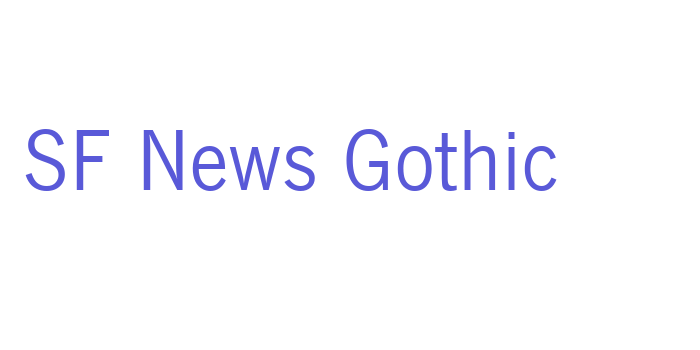 SF News Gothic Font Download