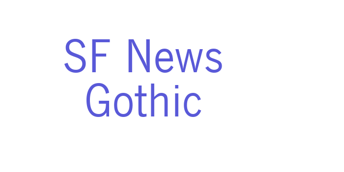 SF News Gothic Font