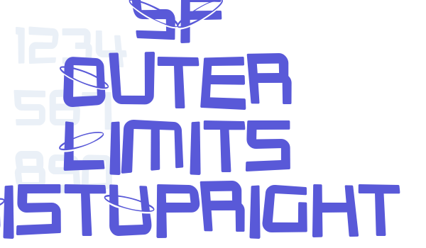 SF Outer Limits DistUpright Font