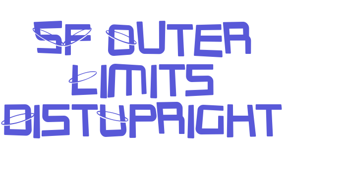 SF Outer Limits DistUpright Font Download