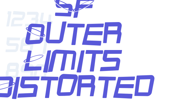 SF Outer Limits Distorted Font