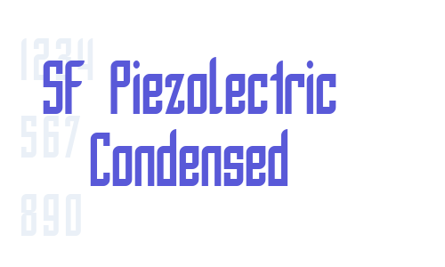 SF Piezolectric Condensed Font Download