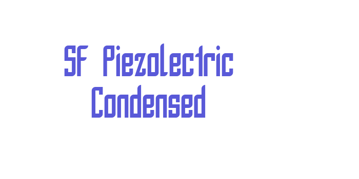 SF Piezolectric Condensed Font Download