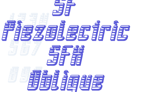 SF Piezolectric SFX Oblique Font Download