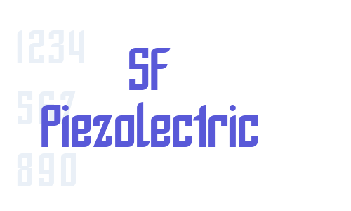 SF Piezolectric Font Download