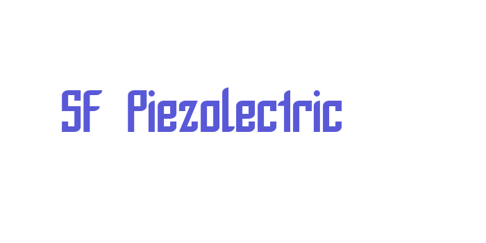 SF Piezolectric Font Download