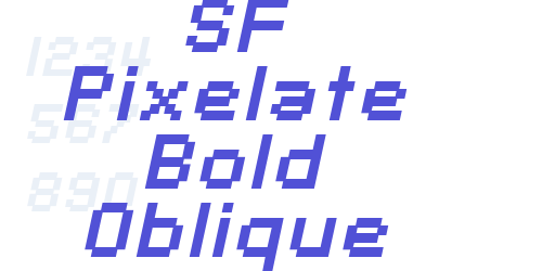 SF Pixelate Bold Oblique-font-download