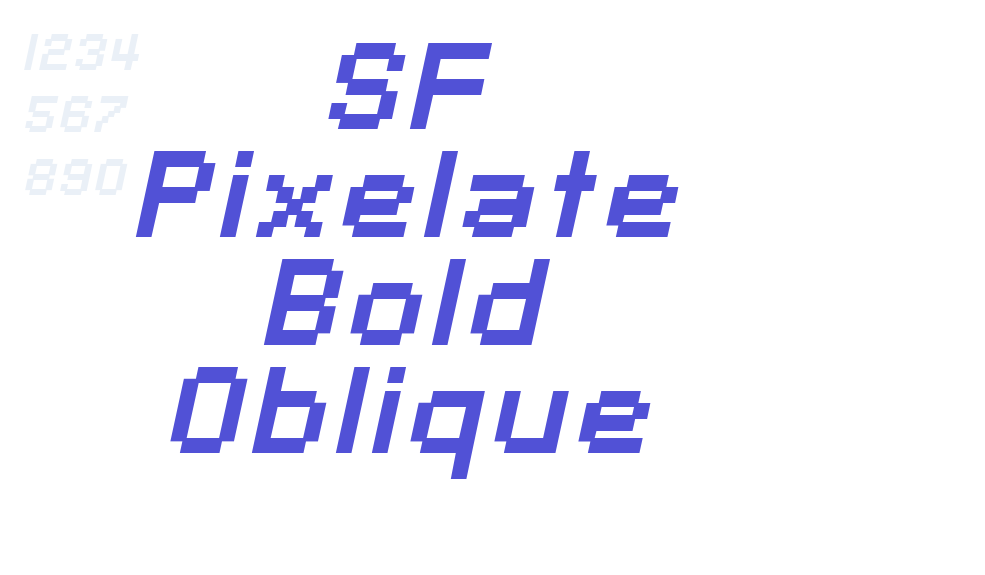 SF Pixelate Bold Oblique-font-download