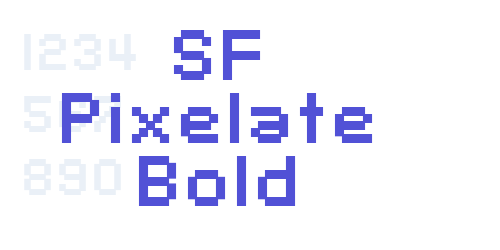 SF Pixelate Bold-font-download