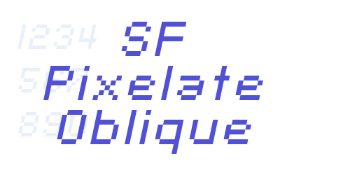 SF Pixelate Oblique-font-download