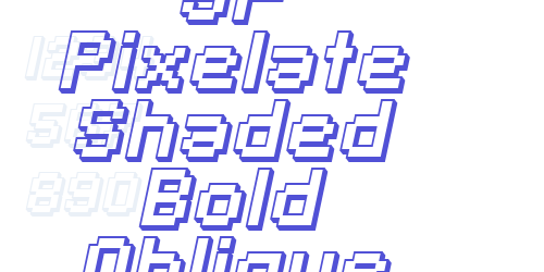 SF Pixelate Shaded Bold Oblique-font-download
