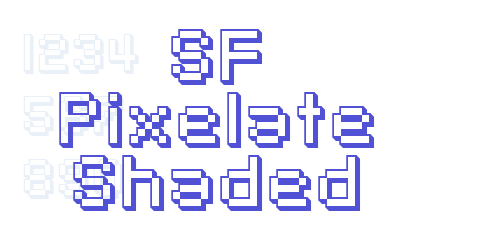 SF Pixelate Shaded-font-download