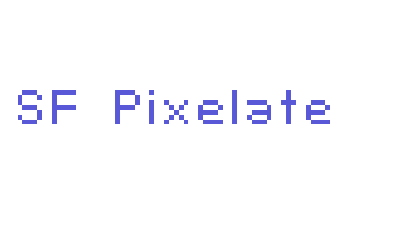 SF Pixelate Font Download