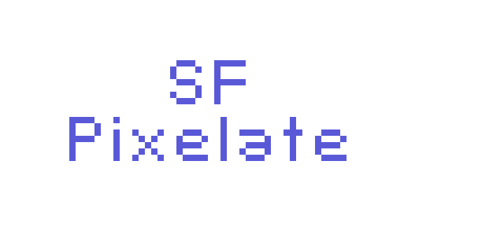 SF Pixelate Font Download