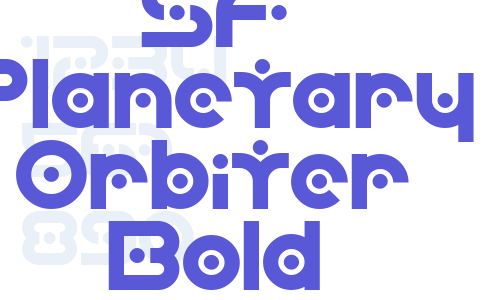 SF Planetary Orbiter Bold Font Download