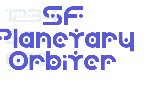 SF Planetary Orbiter Font