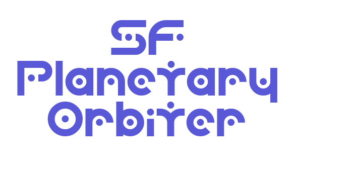 SF Planetary Orbiter Font Download