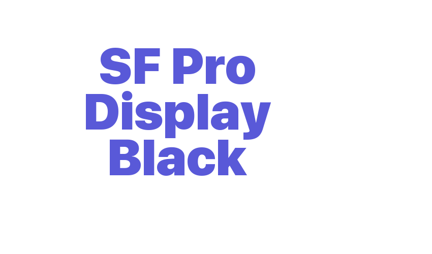 SF Pro Display Black Font Download