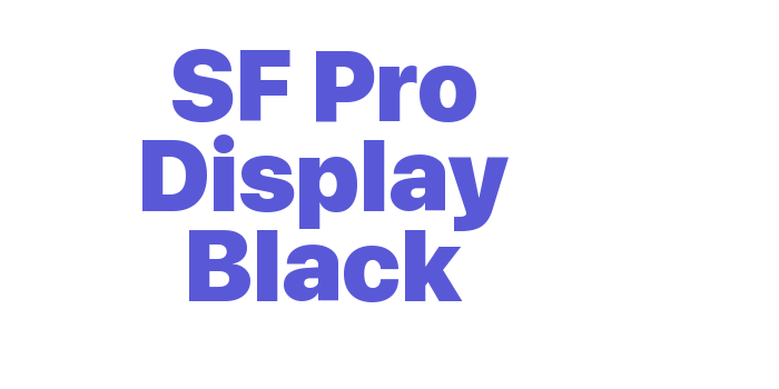 SF Pro Display Black Font Download