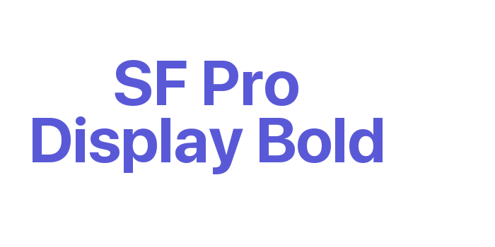 SF Pro Display Bold Font Download