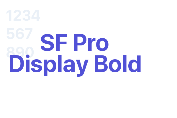 SF Pro Display Bold