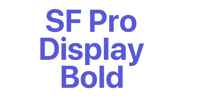 SF Pro Display Bold Font