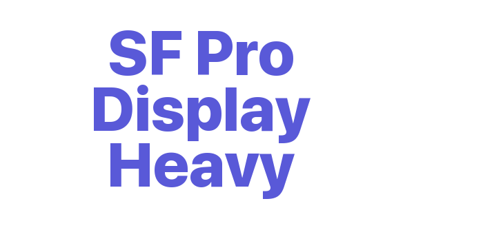 SF Pro Display Heavy Font Download