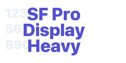 SF Pro Display Heavy