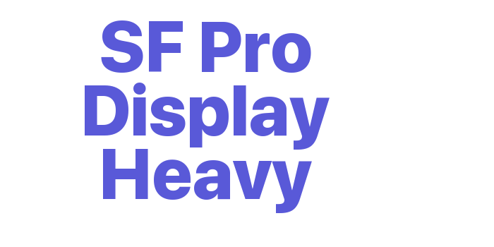 SF Pro Display Heavy Font