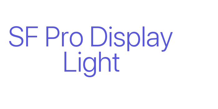 SF Pro Display Light Font Download