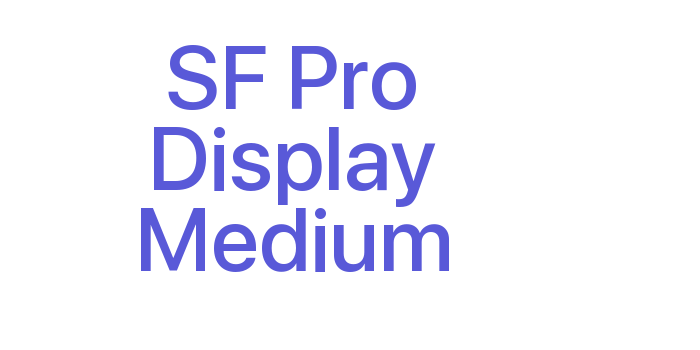 SF Pro Display Medium Font Download