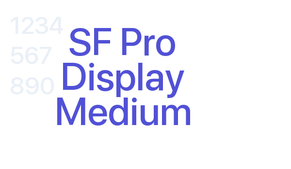 SF Pro Display Medium font download