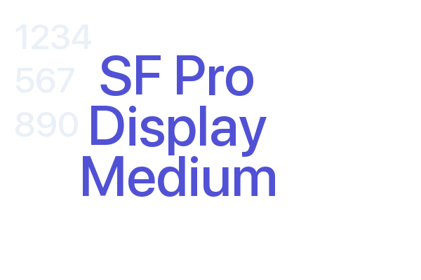 SF Pro Display Medium