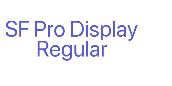 SF Pro Display Regular Font Download