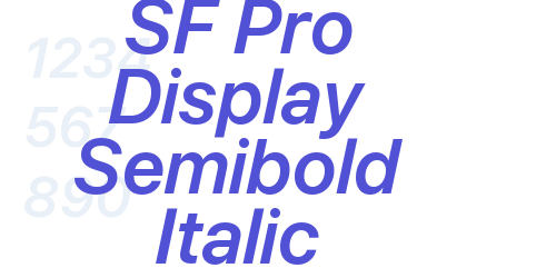 SF Pro Display Semibold Italic-font-download