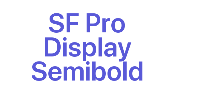 SF Pro Display Semibold Font Download