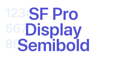 SF Pro Display Semibold