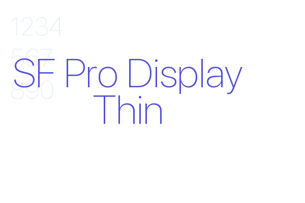 SF Pro Display Thin