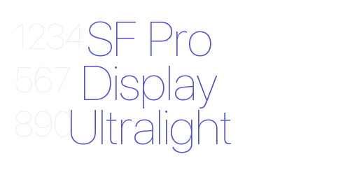 SF Pro Display Ultralight-font-download