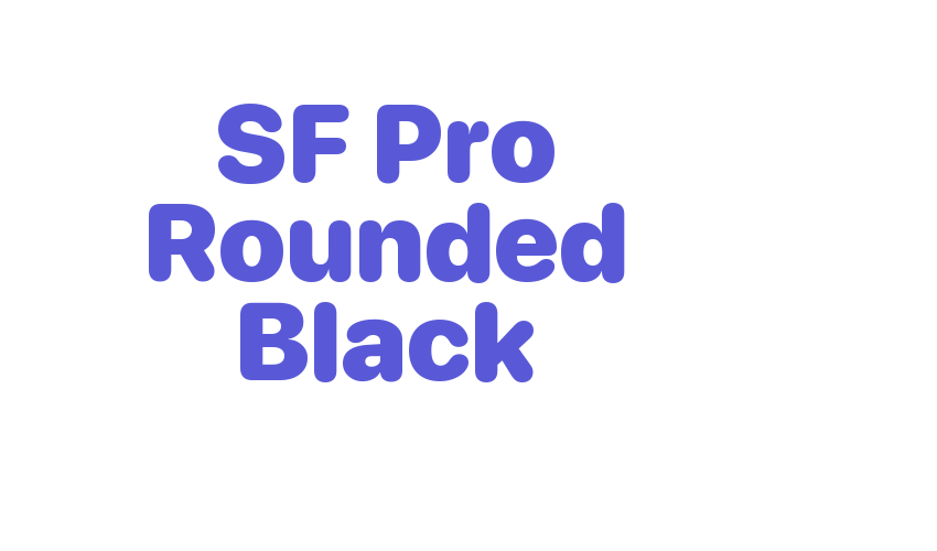 SF Pro Rounded Black Font Download