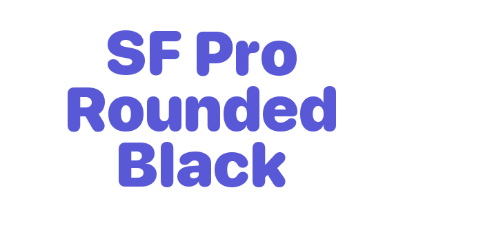 SF Pro Rounded Black Font Download