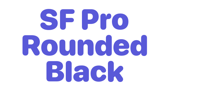 SF Pro Rounded Black Font