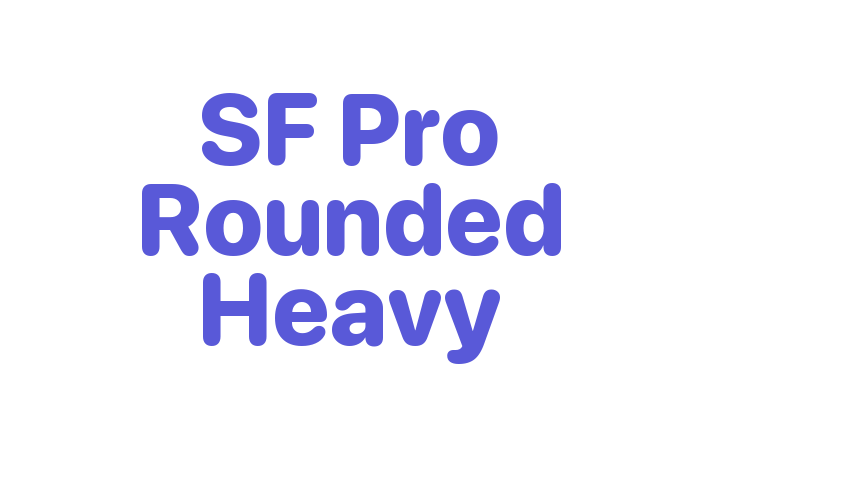 SF Pro Rounded Heavy Font Download