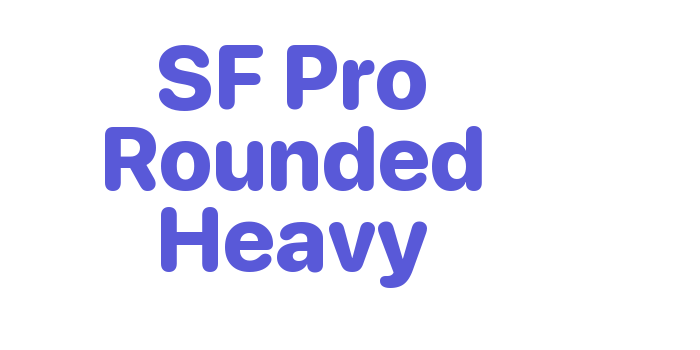 SF Pro Rounded Heavy Font Download