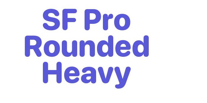 SF Pro Rounded Heavy Font