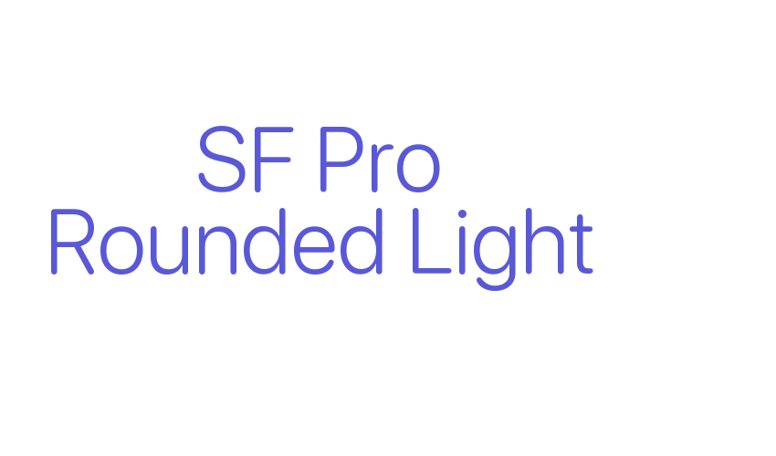 SF Pro Rounded Light Font Download