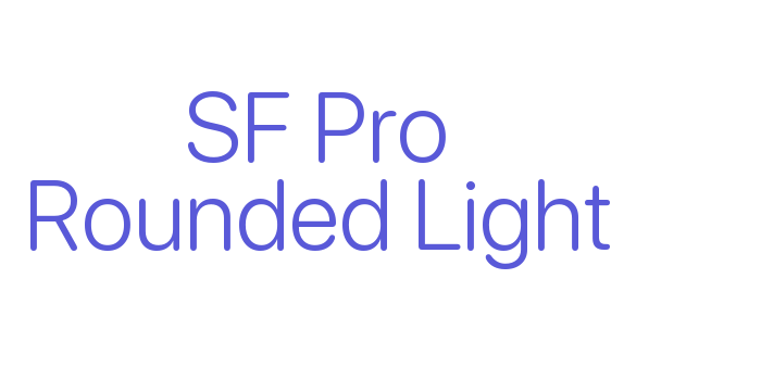 SF Pro Rounded Light Font Download