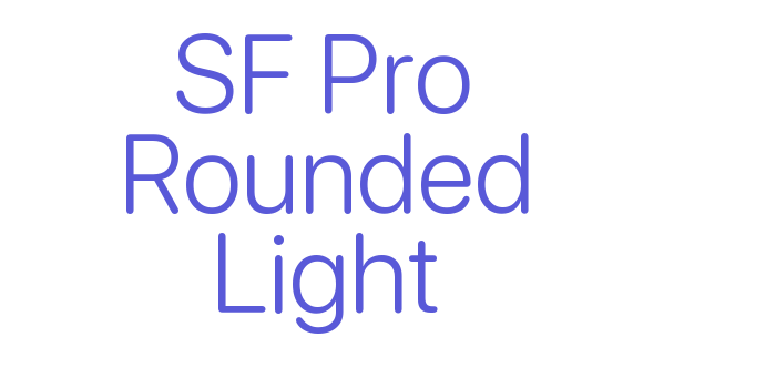 SF Pro Rounded Light Font