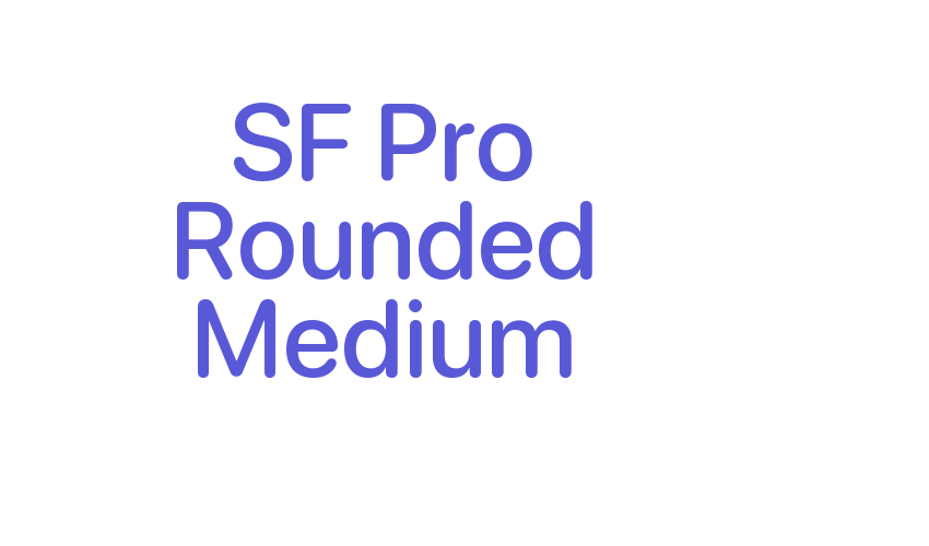 SF Pro Rounded Medium Font Download